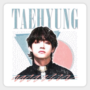 Taehyung / V - Retro Style Fan Artwork Sticker